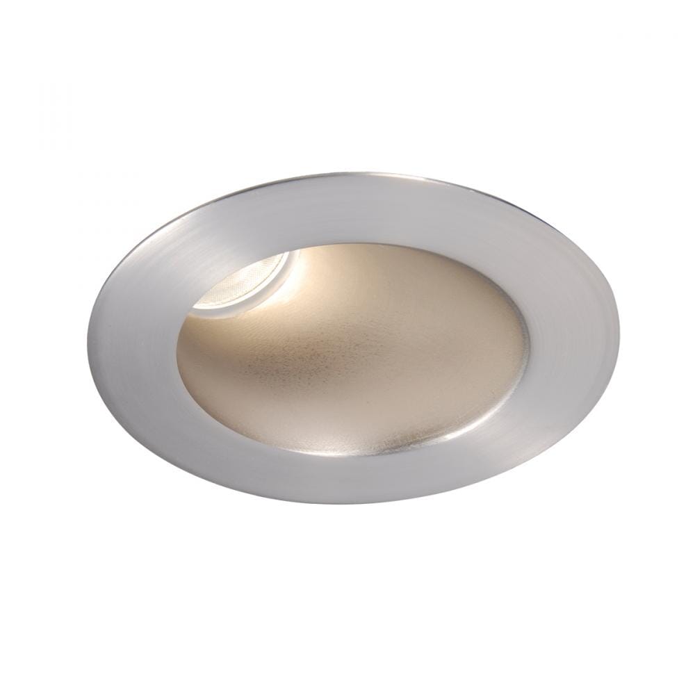 WAC Lighting Tesla PRO 1-Light 3.5in LED Round 30-45 Degree Adjustable Trim with Light Engine in Brushed Nickel