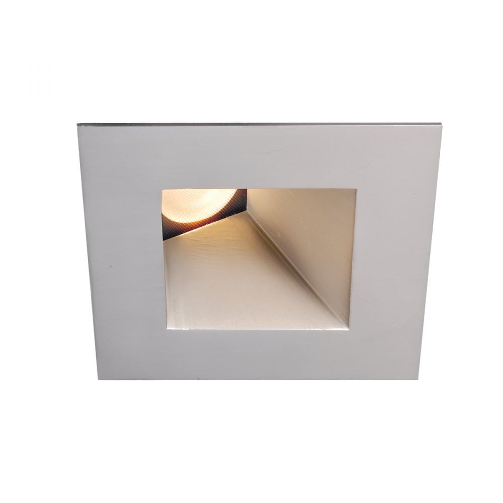 WAC Lighting Tesla PRO 1-Light 3.5in LED Square 0-30 Degree Adjustable Trim with Light Engine in Brushed Nickel