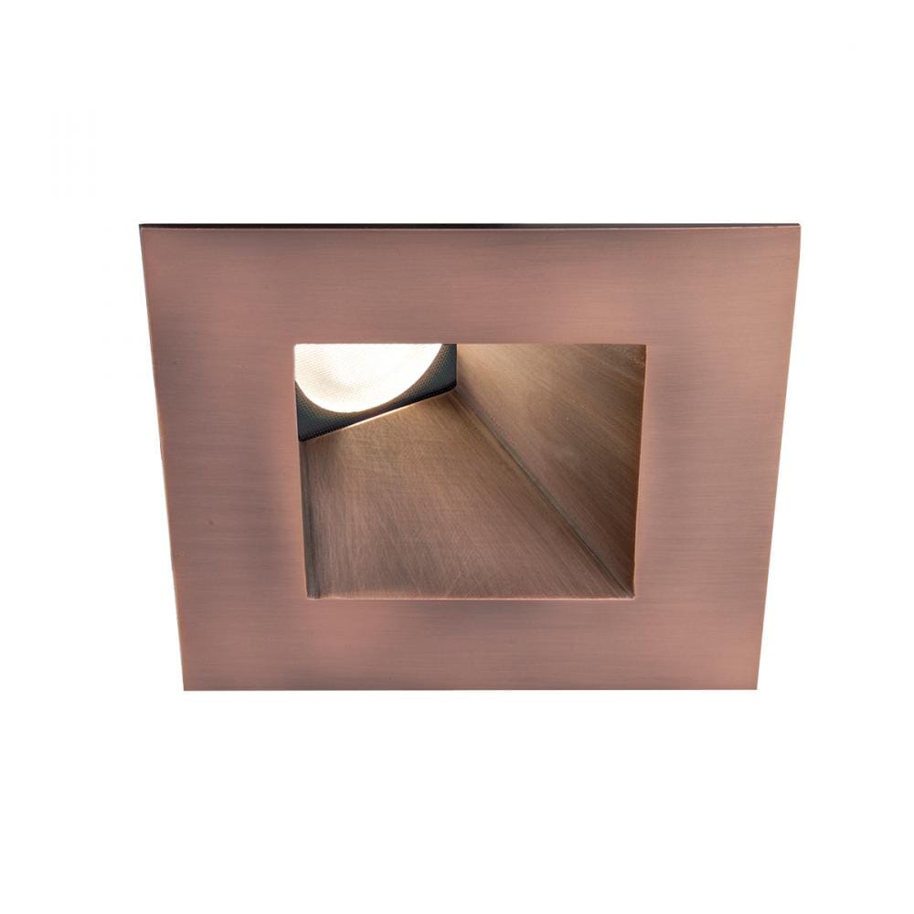 WAC Lighting Tesla PRO 1-Light 3.5in LED Square 0-30 Degree Adjustable Trim with Light Engine in Copper Bronze