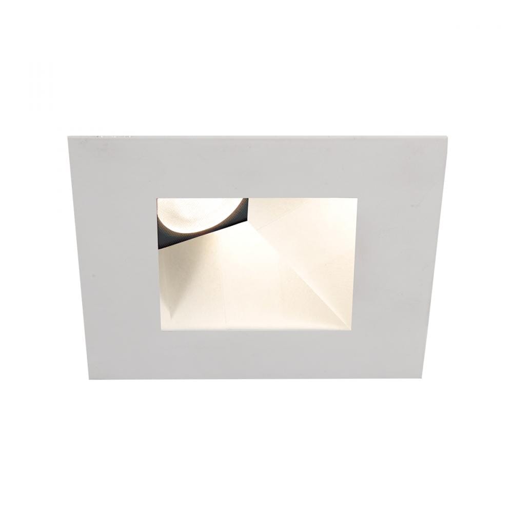 WAC Lighting Tesla PRO 1-Light 3.5in LED Square 30-45 Degree Adjustable Trim with Light Engine in White