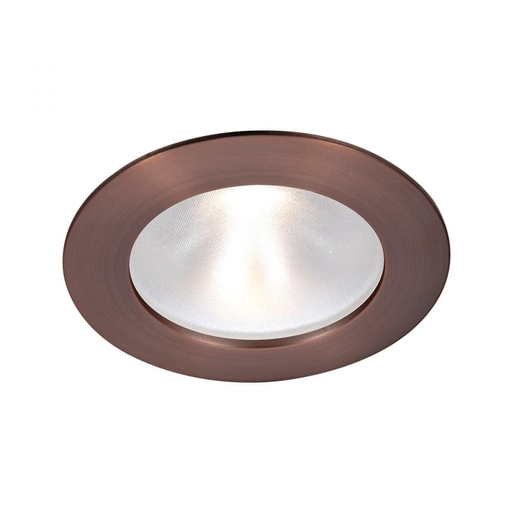 WAC Lighting Tesla PRO 1-Light 3.5in LED Energy Star Round Trim Glass Lens with Light Engine in Copper Bronze