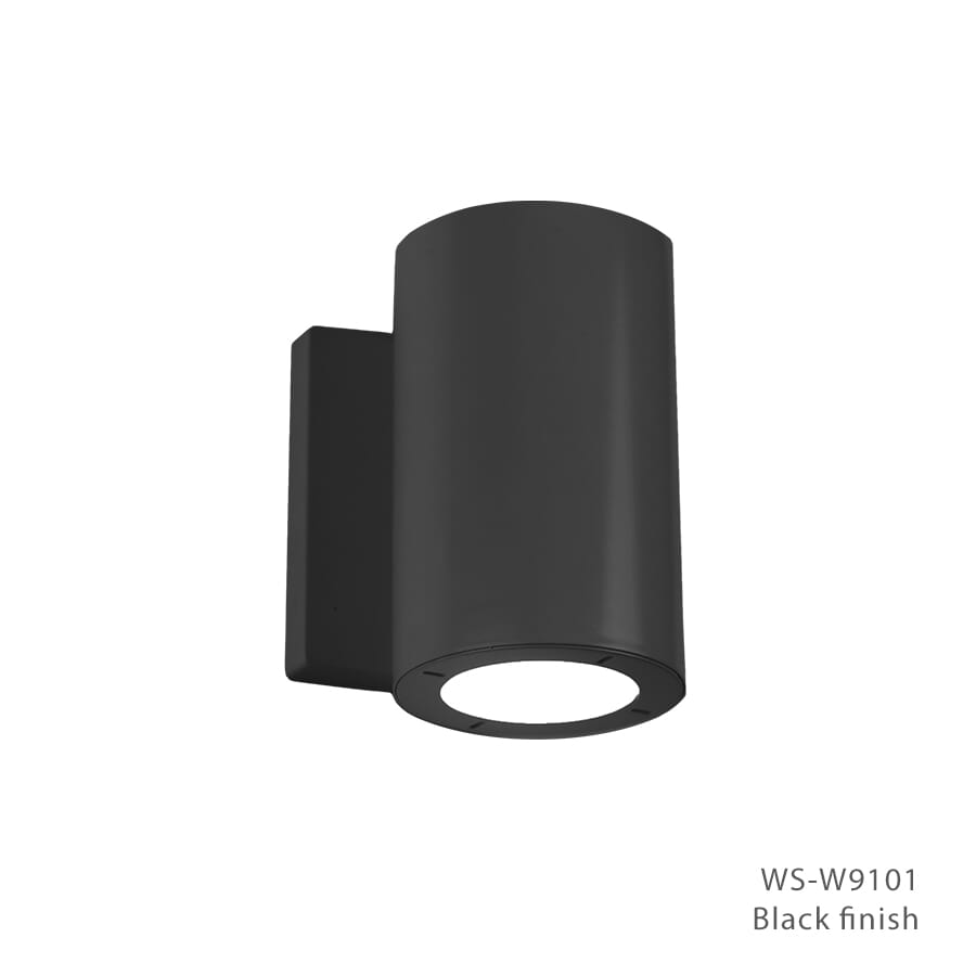 Modern Forms Vessel 1-Light Outdoor Wall Light in Black