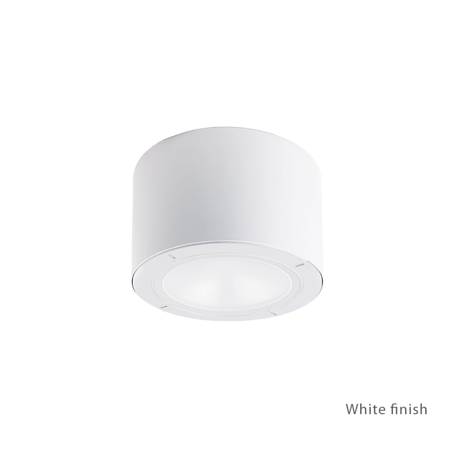 Modern Forms Vessel 1-Light Outdoor Flush Mount in White