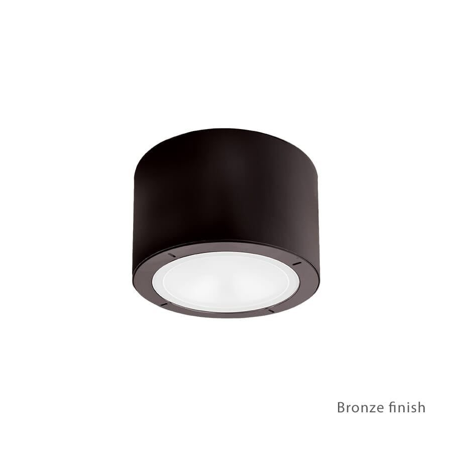 Modern Forms Vessel 1-Light Outdoor Flush Mount in Bronze