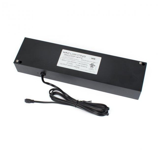 WAC Lighting Enclosed Electronic Transformer 277V Input 24V Output in Black