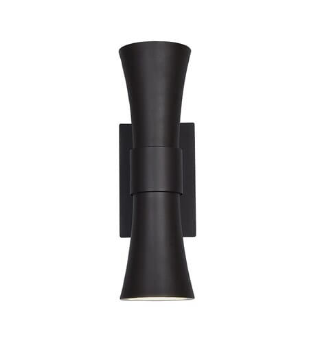 WAC Lighting DweLED Funnel 17" LED Outdoor Wall Sconce in Bronze