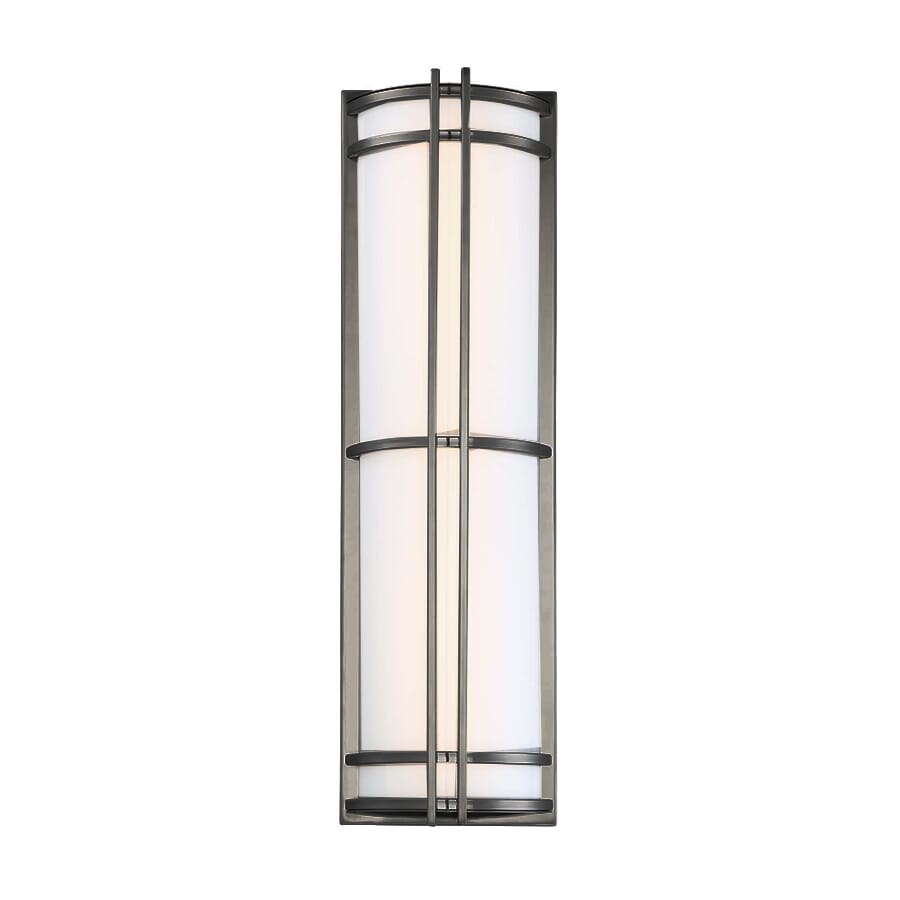 Modern Forms Skyscraper 1-Light Outdoor Wall Light in Bronze