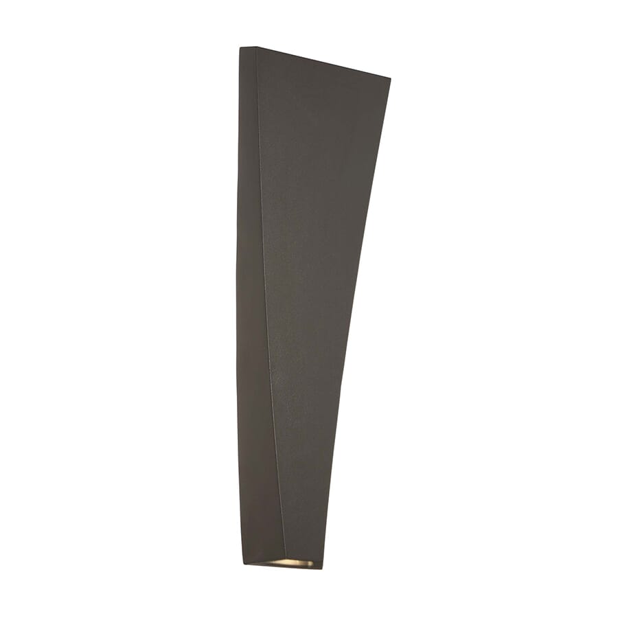 Modern Forms Big V 1-Light Outdoor Wall Light in Bronze