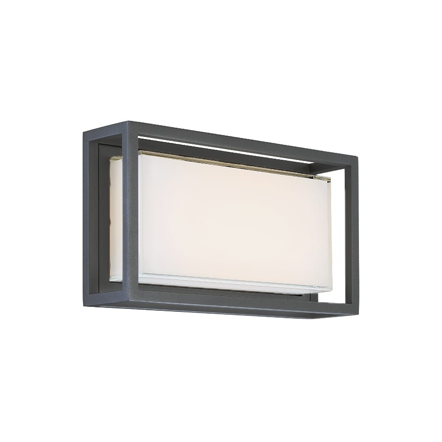 Modern Forms Framed 1-Light Outdoor Wall Light in Bronze