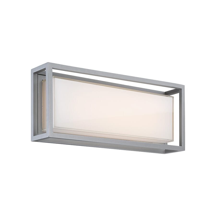 Modern Forms Framed 1-Light Outdoor Wall Light in Graphite