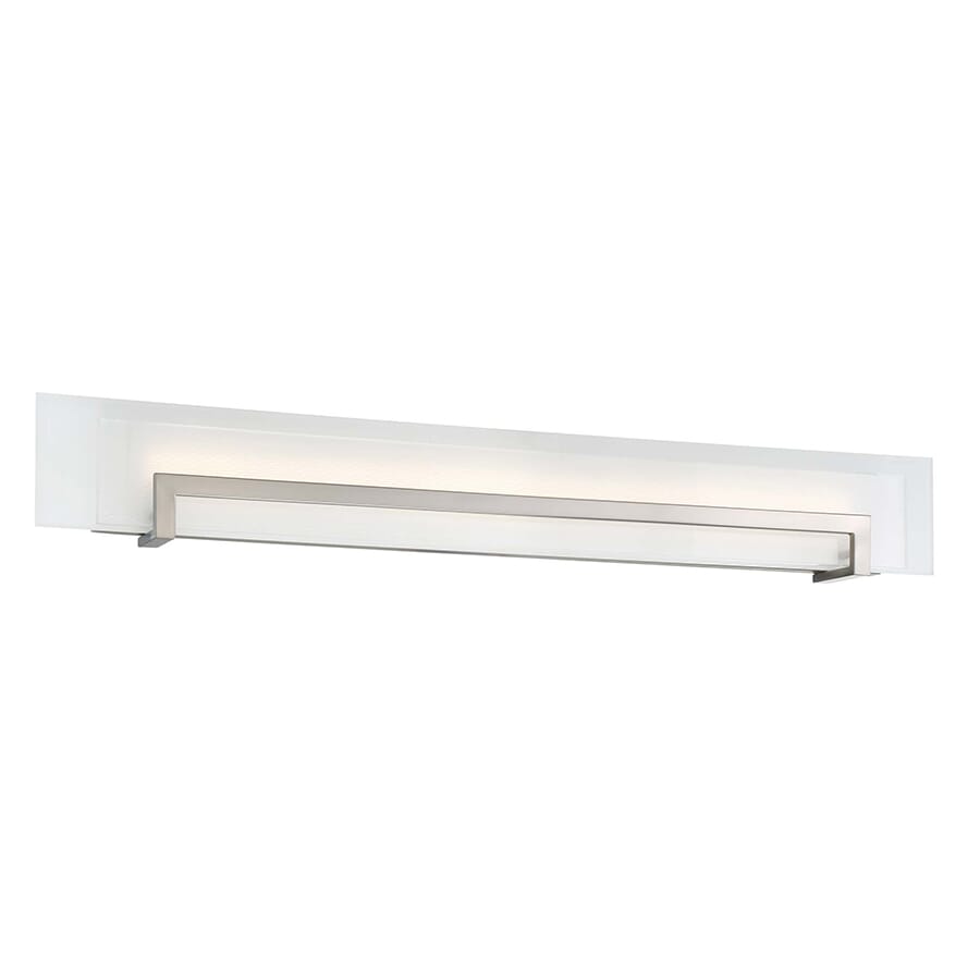 Modern Forms Margin  Bathroom Vanity Light in Satin Nickel