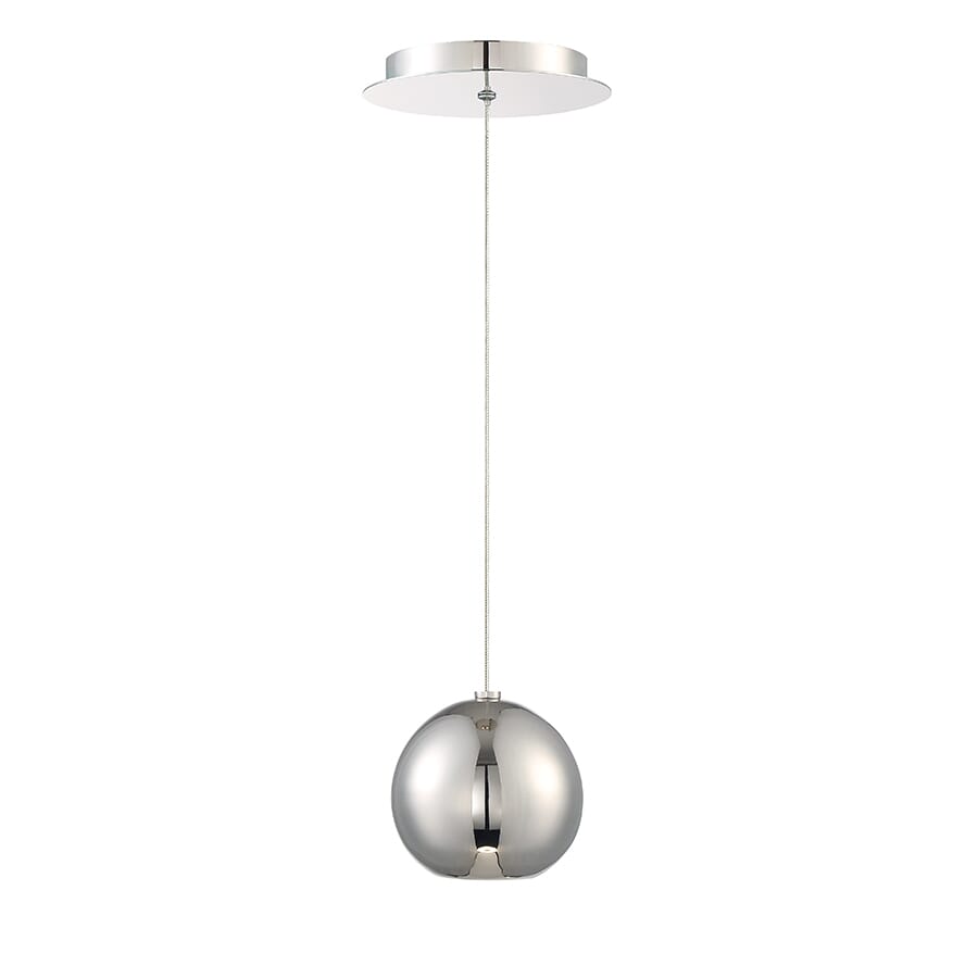 Modern Forms Acid 1-Light Pendant in Polished Nickel