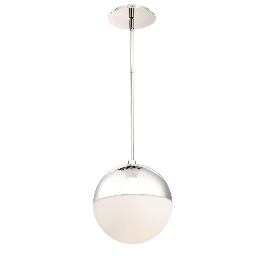 Modern Forms Punk 1-Light Pendant in Polished Nickel