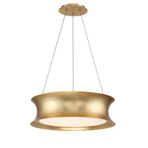 Modern Forms Tango 1-Light Chandelier in Gold Leaf