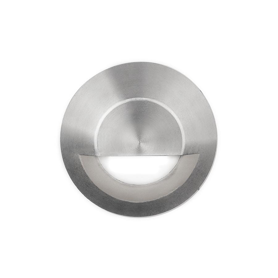 WAC Lighting 1-Light LED 12V Round Step and Wall Light in Stainless Steel