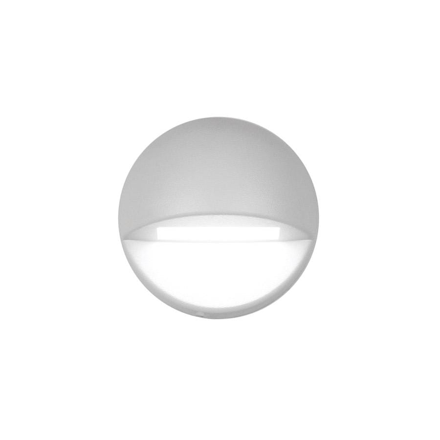 WAC Lighting 1-Light LED 12V Round Deck and Patio Light in White