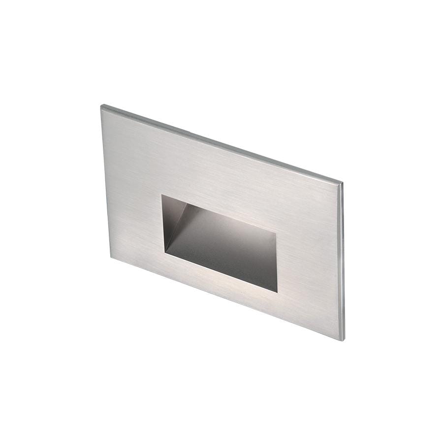 WAC Lighting 1-Light LED 12V LEDme Horizontal Step and Wall Light in Stainless Steel