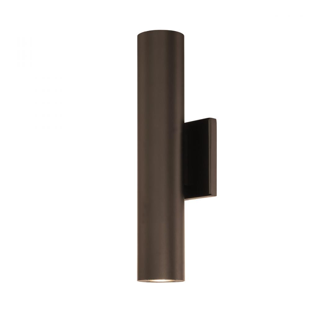 WAC Lighting Caliber 2-Light LED Outdoor Wall Light in Bronze