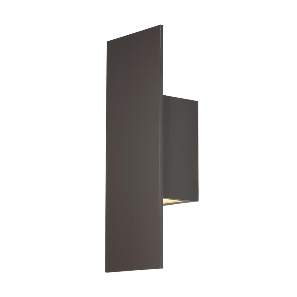 WAC Lighting Icon 2-Light LED Outdoor Wall Light in Bronze