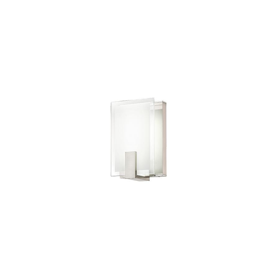 WAC Lighting 120V Meridien 1-Light LED Wall Sconce in Brushed Nickel