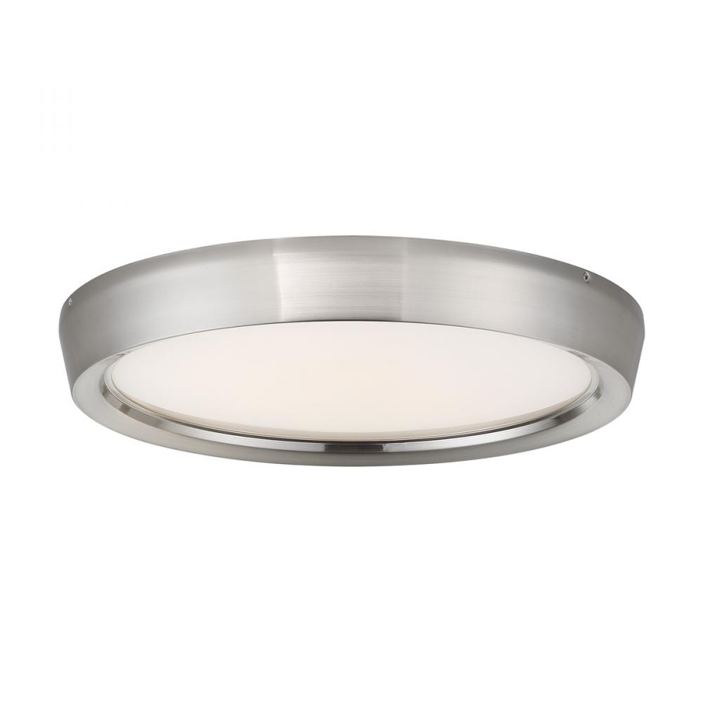 WAC Lighting Planets 1-Light LED Flush Mount in Brushed Nickel