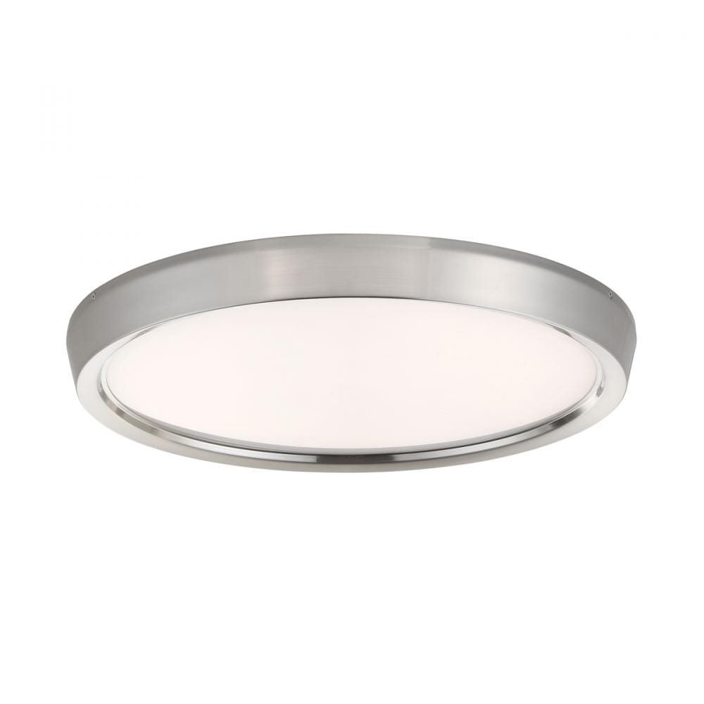 WAC Lighting Planets 1-Light LED Flush Mount in Brushed Nickel