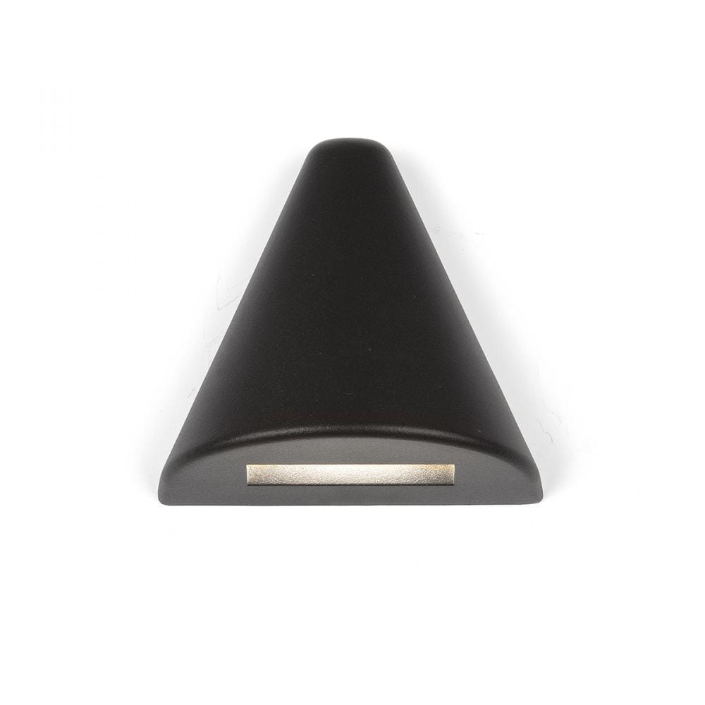 WAC Lighting 1-Light LED 12V Triangle Deck and Patio Light in Black