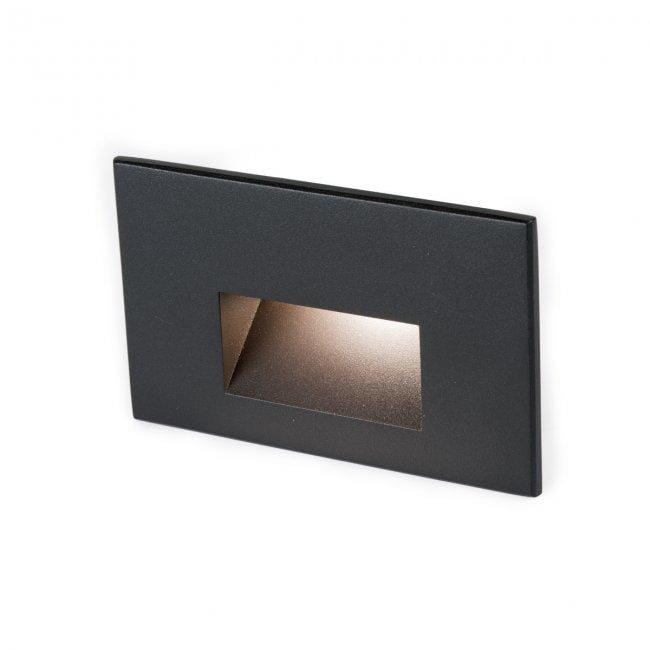 WAC Lighting 1-Light LED 12V LEDme Horizontal Step and Wall Light in Black