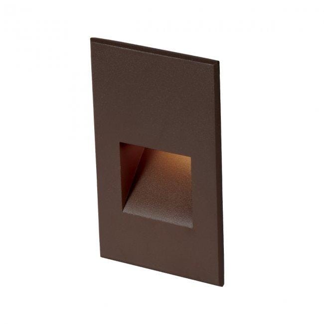 WAC Lighting 1-Light LED 12V LEDme Vertical Step and Wall Light in Bronze