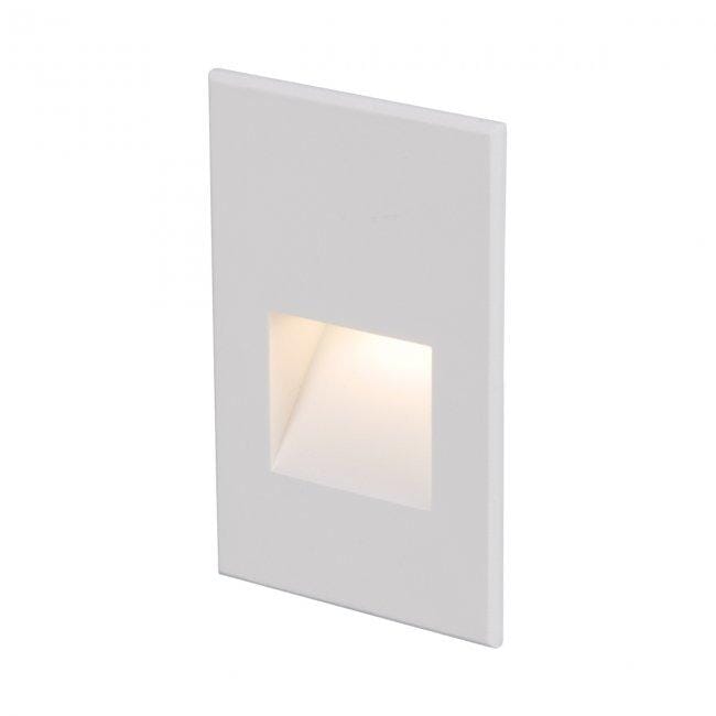 WAC Lighting 1-Light LED 12V LEDme Vertical Step and Wall Light in White