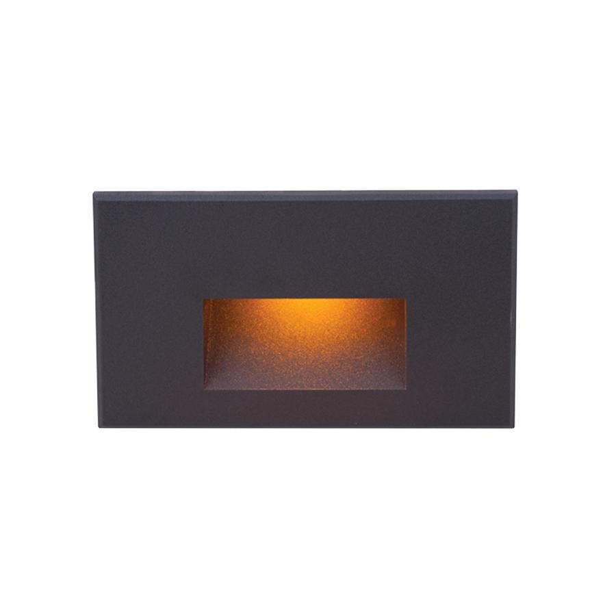 WAC Lighting 1-Light LED 12V LEDme Horizontal Step and Wall Light in Black