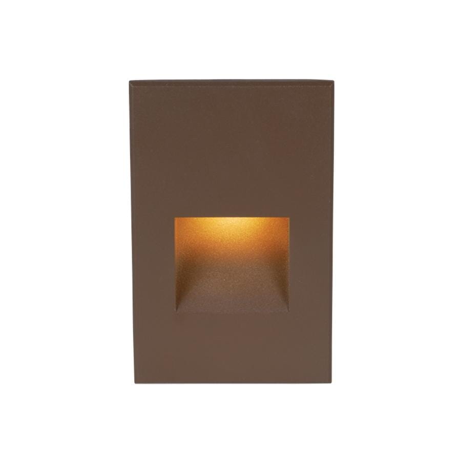 WAC Lighting 1-Light LED 12V LEDme Vertical Step and Wall Light in Bronze