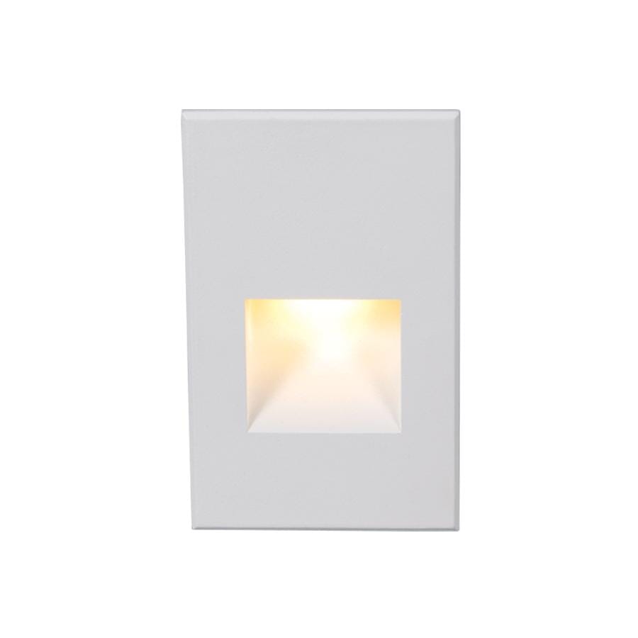 WAC Lighting 1-Light LED 12V LEDme Vertical Step and Wall Light in White