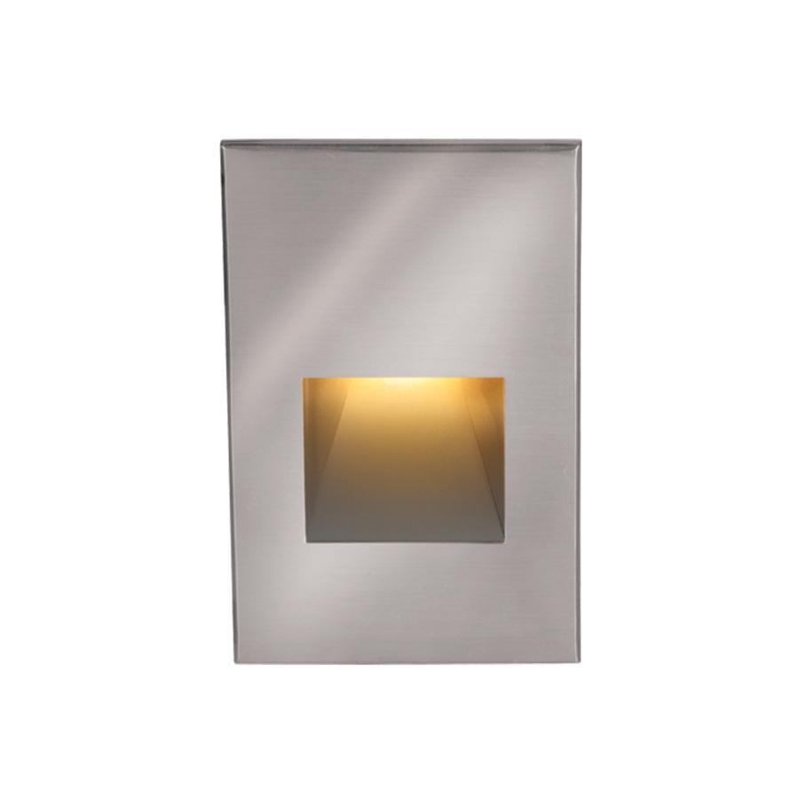 WAC Lighting 1-Light LED 12V LEDme Vertical Step and Wall Light in Stainless Steel