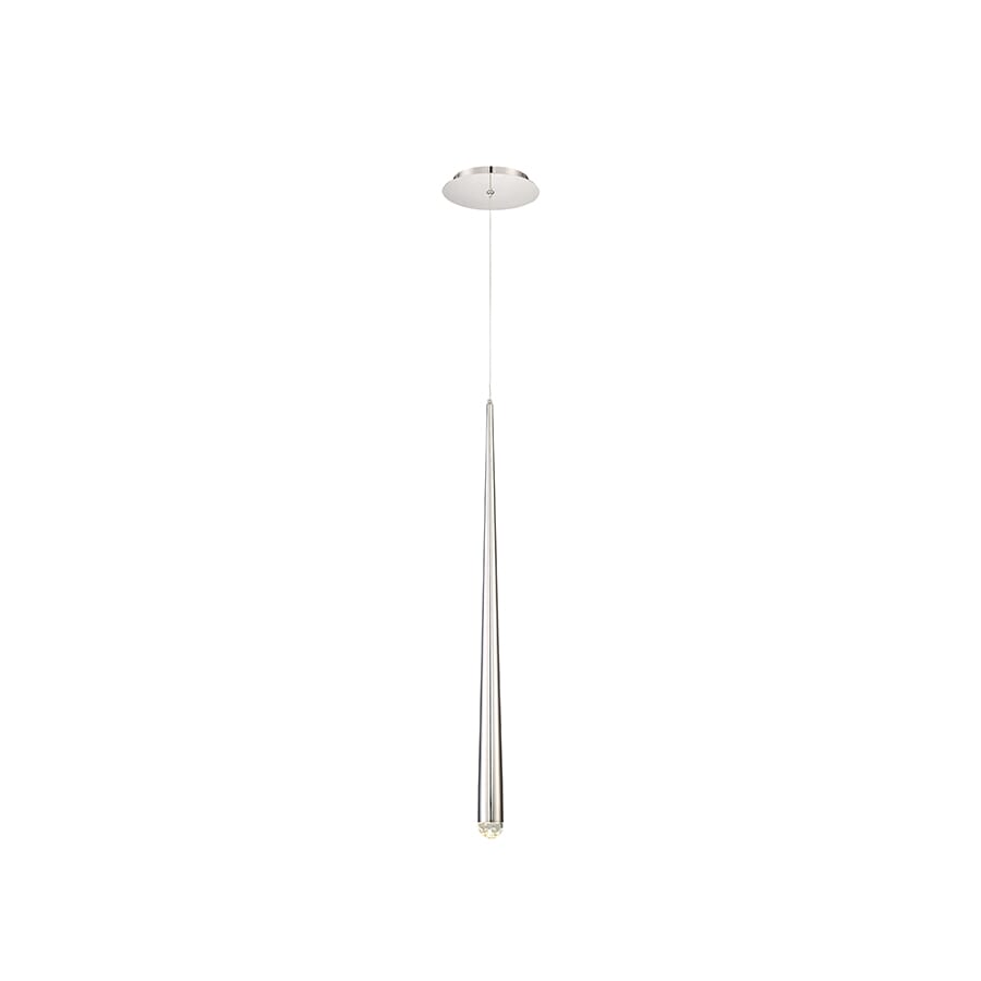 Modern Forms Cascade 1-Light Pendant in Polished Nickel