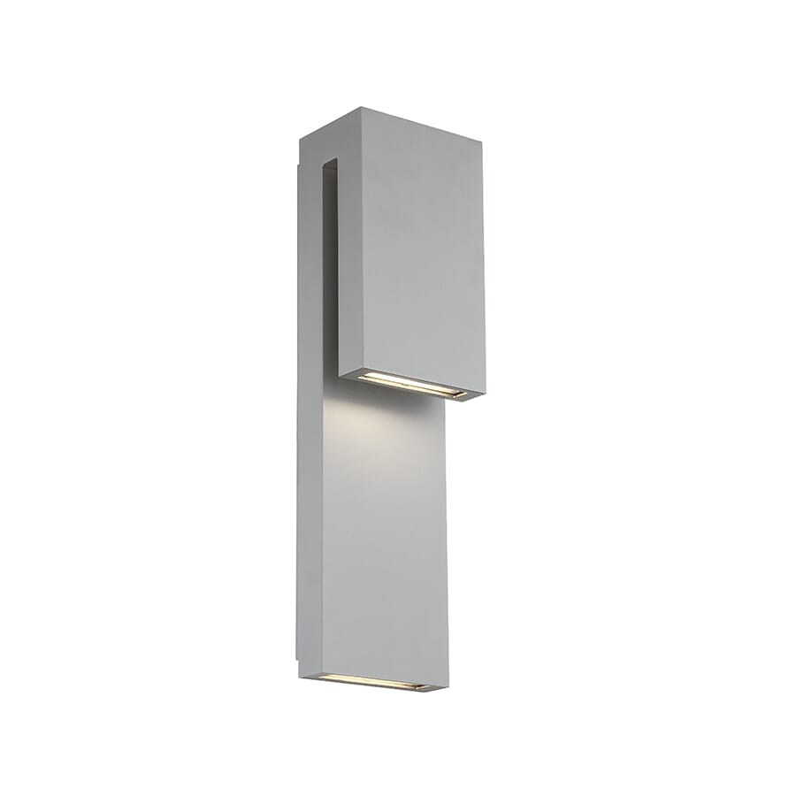 Modern Forms Double Down 2-Light Outdoor Wall Light in Graphite