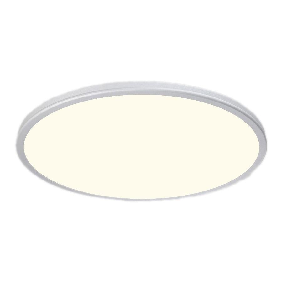 WAC Lighting Geos 1-Light LED Round Low-Profile Flush Mount in Titanium