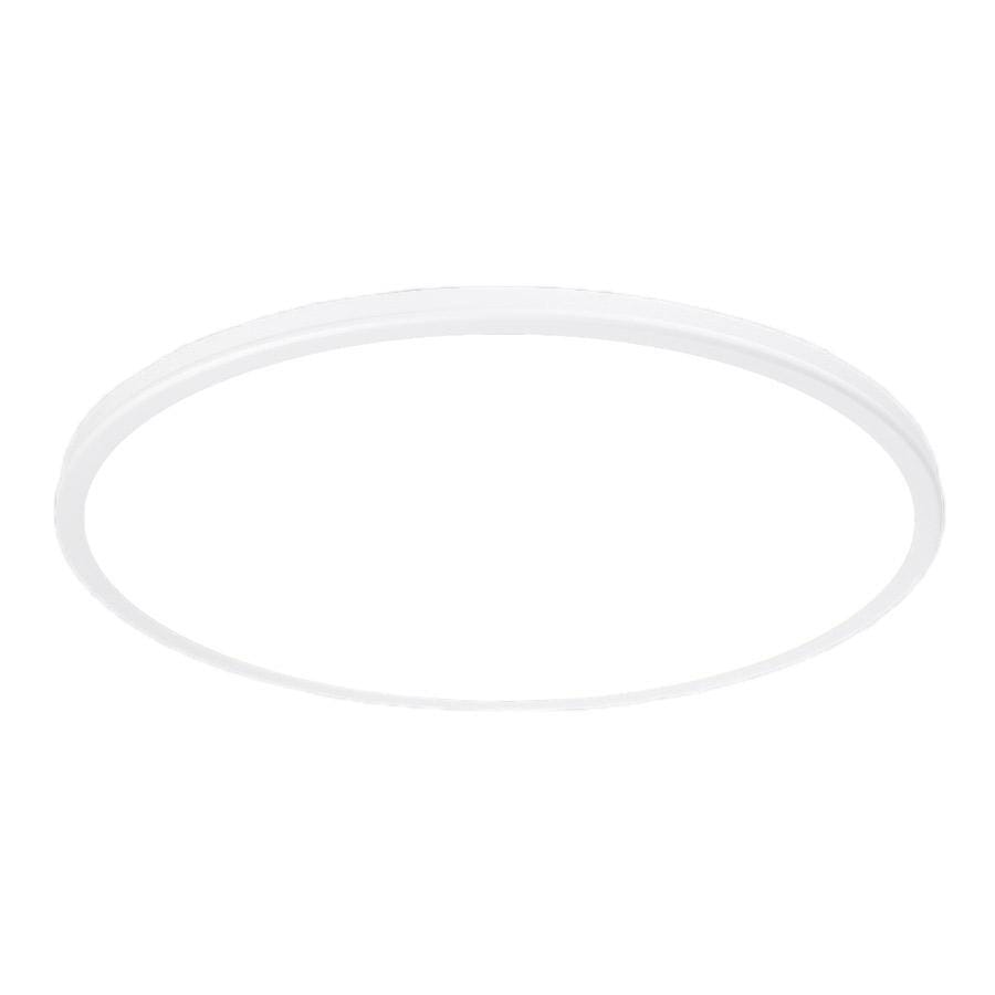 WAC Lighting Geos 1-Light LED Round Low-Profile Flush Mount in White