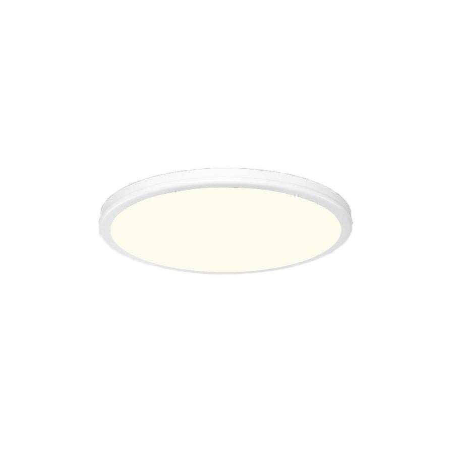 WAC Lighting Geos 1-Light LED Round Low-Profile Flush Mount in Titanium