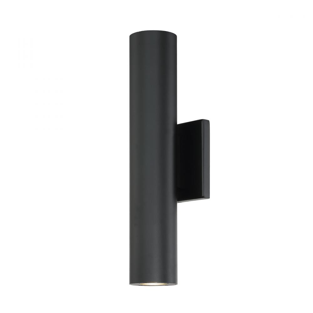 WAC Lighting Caliber 2-Light LED Outdoor Wall Light in Black