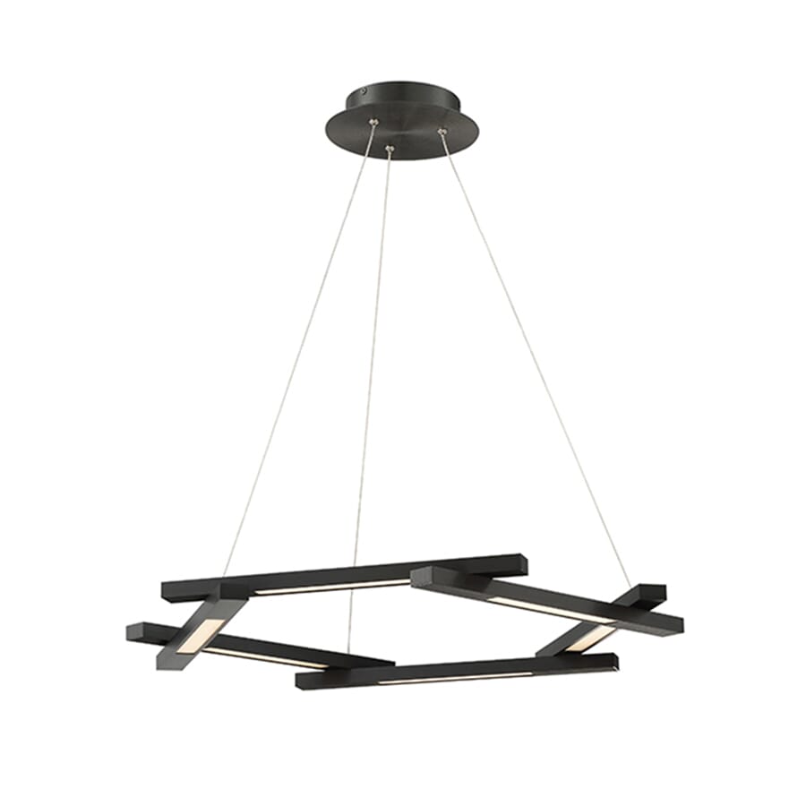 Modern Forms Metric 6-Light Pendant in Black