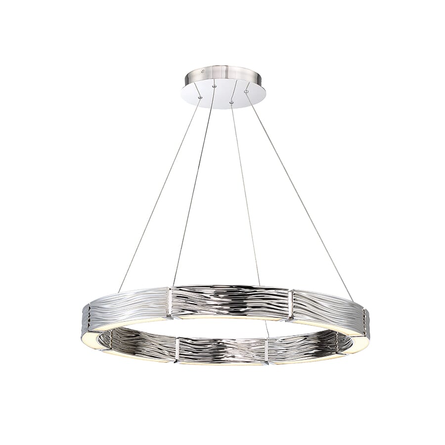 Modern Forms Zelda 12-Light Chandelier in Polished Nickel