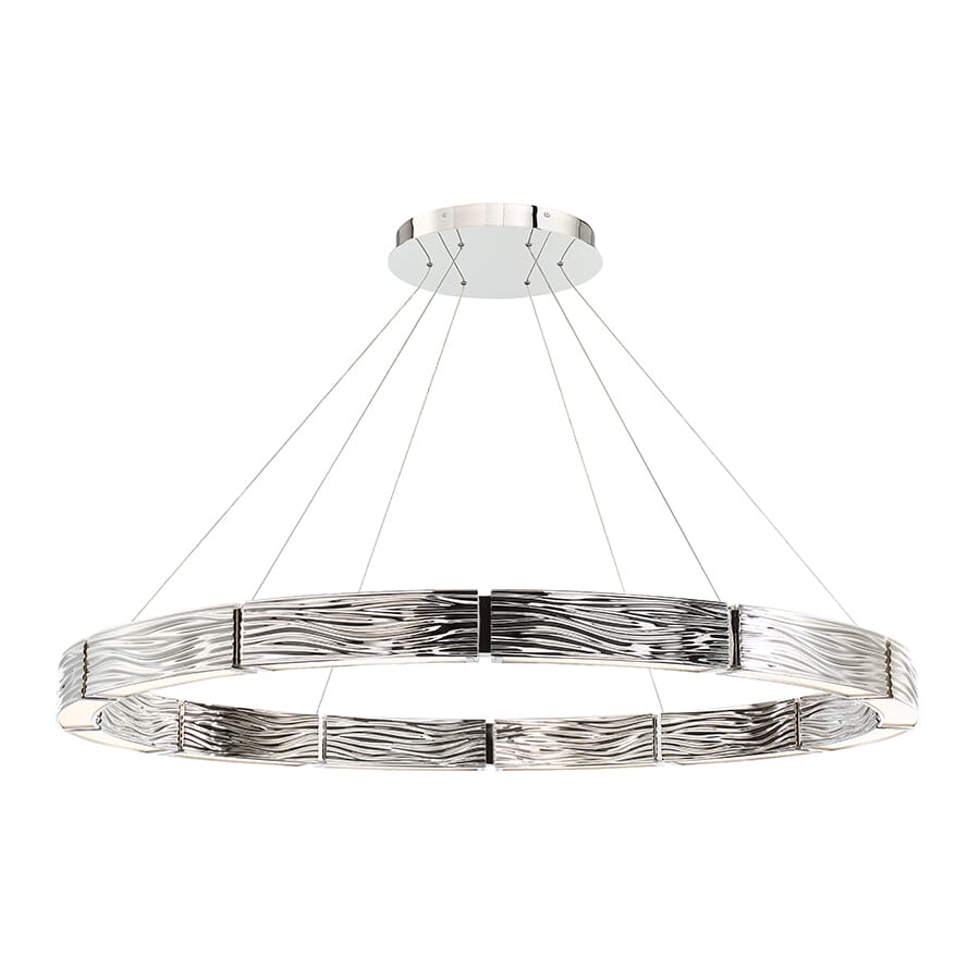 Modern Forms Zelda 12-Light Chandelier in Polished Nickel