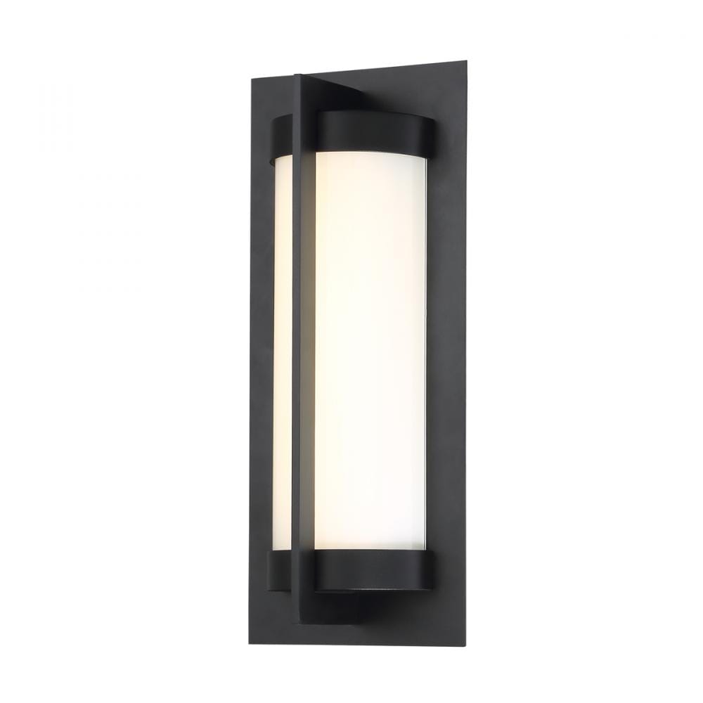 WAC Lighting 120V Oberon 1-Light LED Outdoor Wall Light in Black