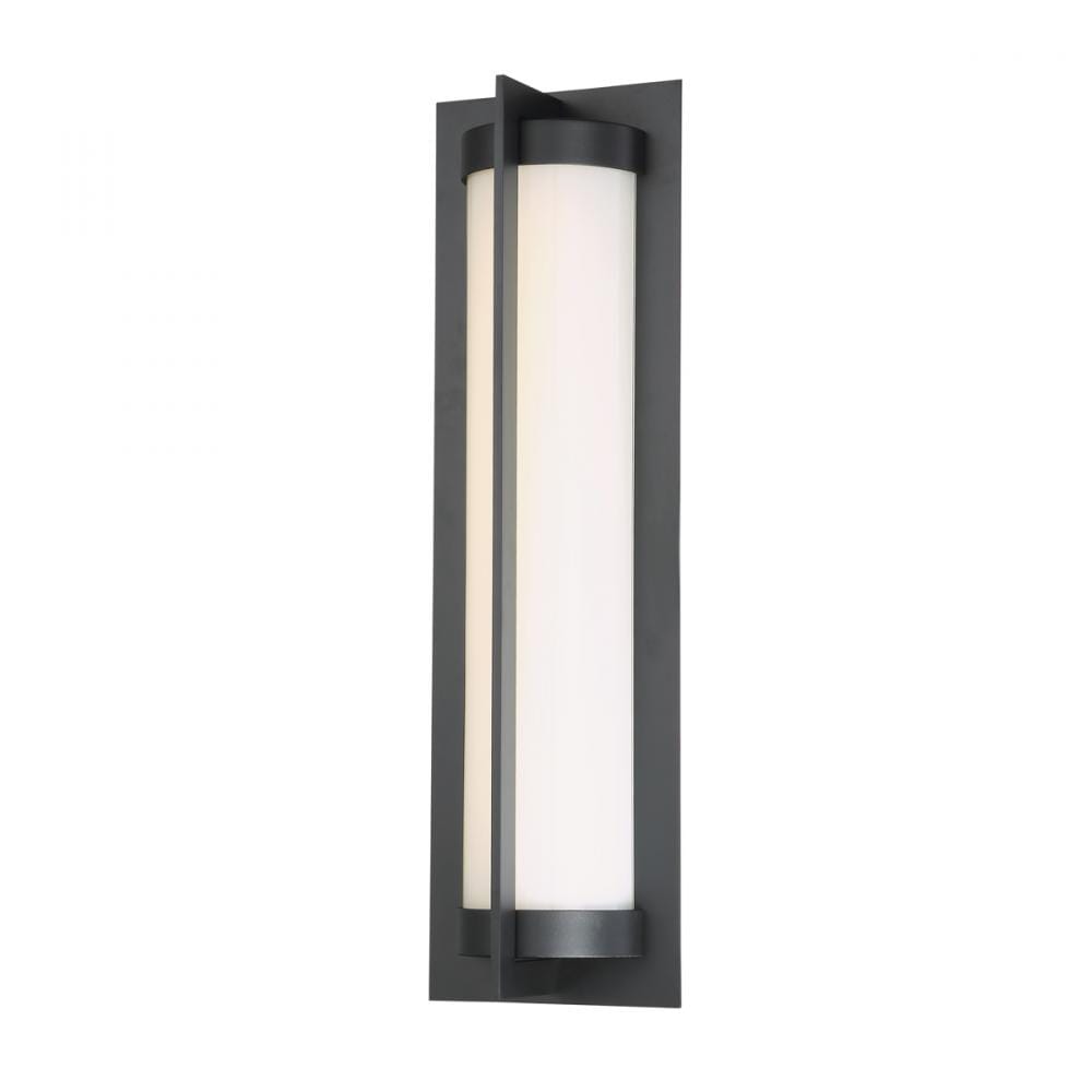 WAC Lighting 120V Oberon 1-Light LED Outdoor Wall Light in Black