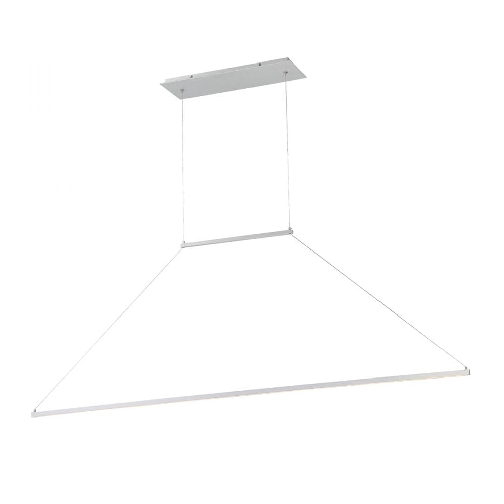 WAC E=MC2 LED Linear Pendant in Brushed Aluminum