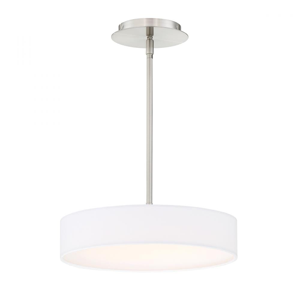 WAC Lighting 120V Manhattan 1-Light LED Pendant in Brushed Nickel