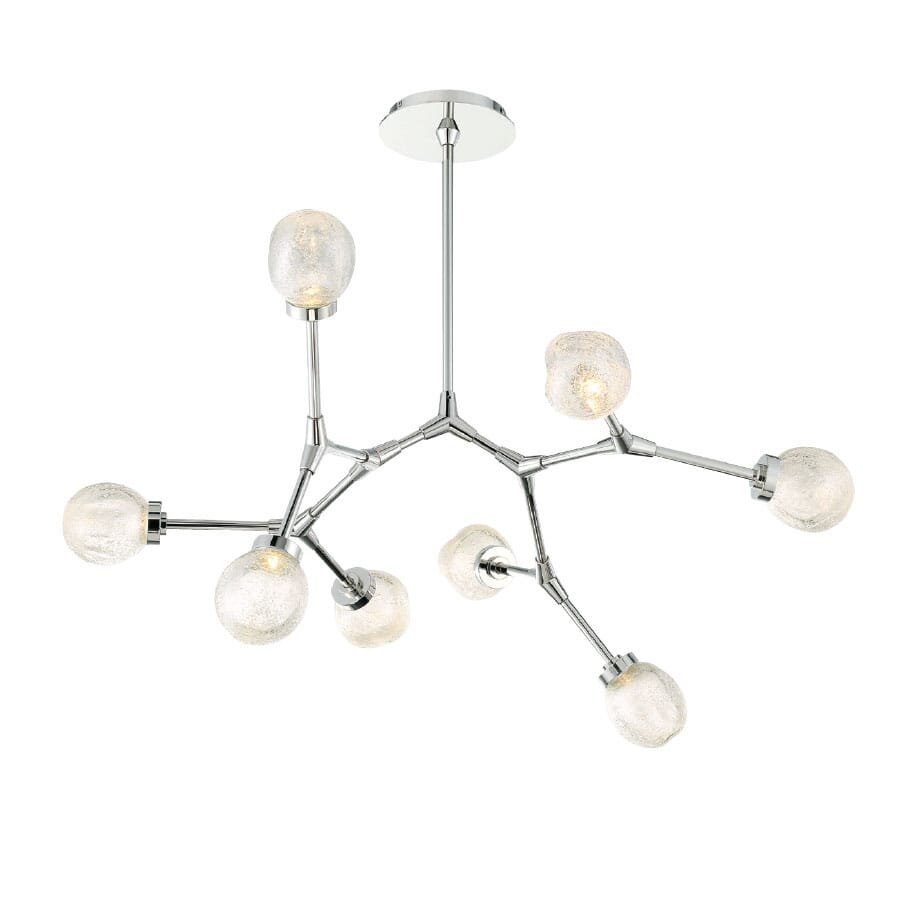 Modern Forms Catalyst 8-Light Chandelier in Polished Nickel