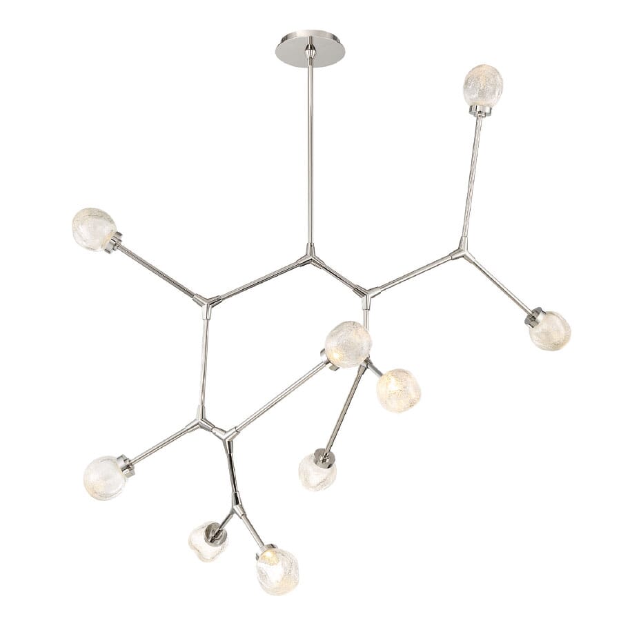 Modern Forms Catalyst 9-Light Chandelier in Polished Nickel