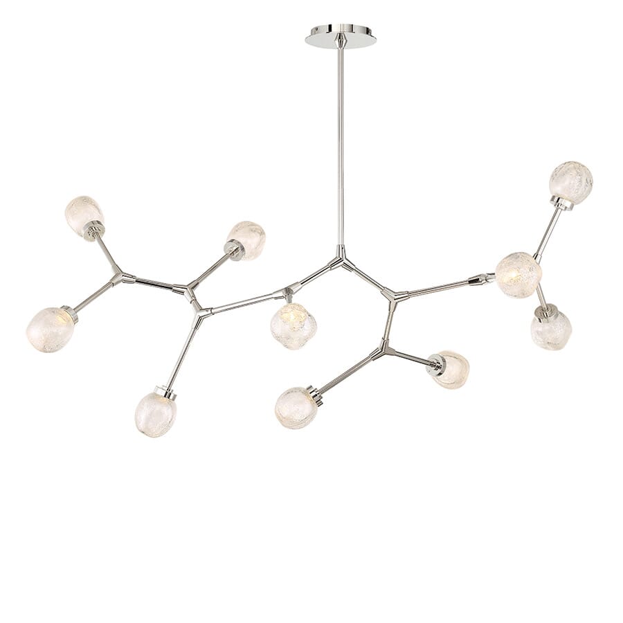 Modern Forms Catalyst 10-Light Chandelier in Polished Nickel